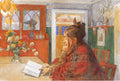 Carl Larsson Karin Reading 1904 Fine Art Print