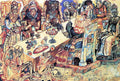 Pavel Filonov Kings Feast 1913 Fine Art Print