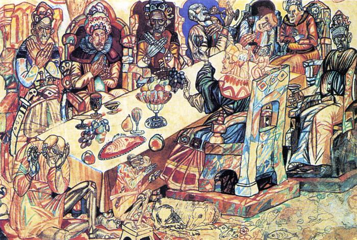 Pavel Filonov Kings Feast 1913 Fine Art Print
