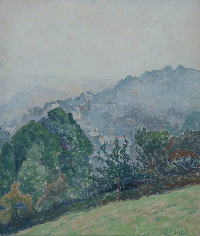 Lucien Pissarro Kingswear Through the Mist 1922 Fine Art Print
