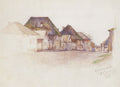 Vasily Surikov Krasnoyarsk. Kachinskaya Street. 1893 Fine Art Print