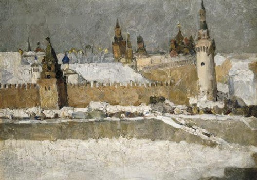 Ilya Mashkov Kremlin in Winter 1914 Fine Art Print