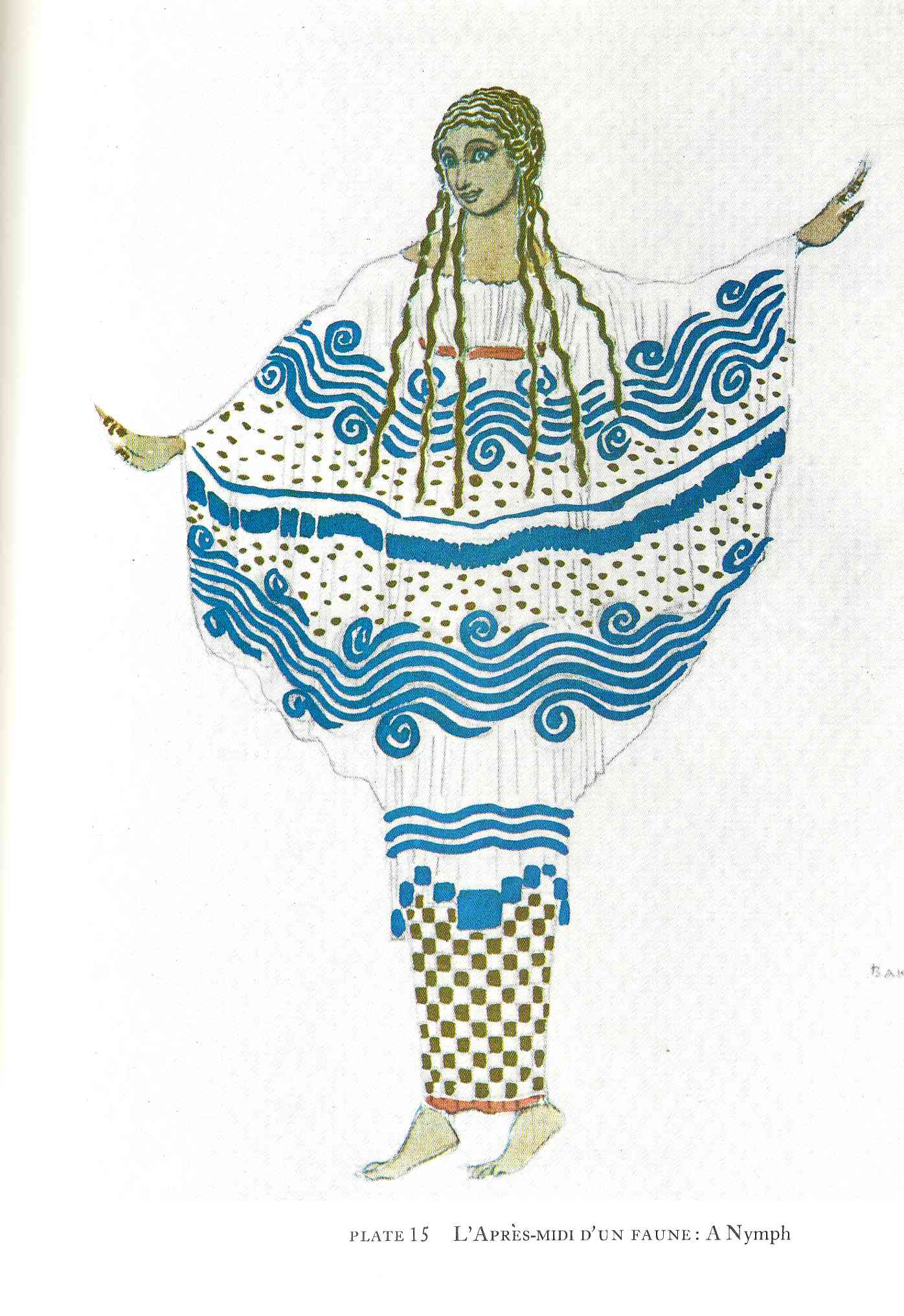 Leon Bakst L'apres Midi d'un Faune, Another Nymph 1912 Fine Art Print