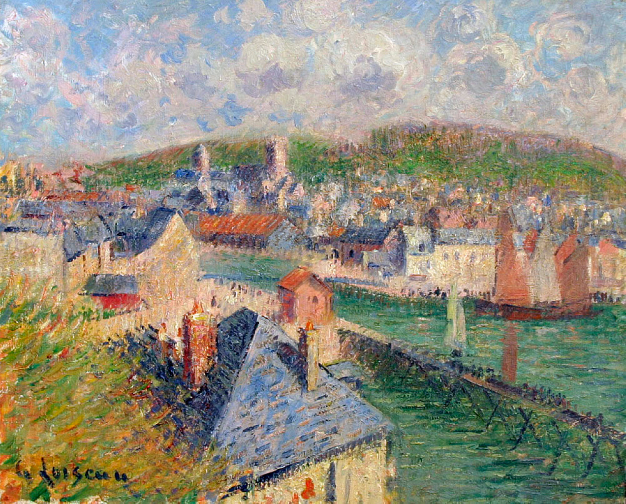 Gustave Loiseau L’Avant Port De Fecamp 1912 Fine Art Print