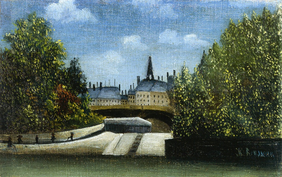 Henri Rousseau Ile de la Cite 1890-1900 Fine Art Print