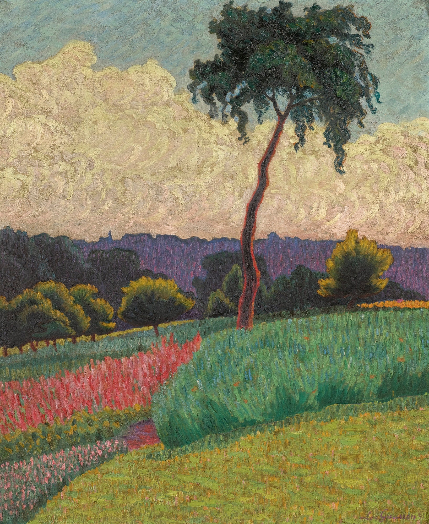 Léo Gausson Landscape In Provence 1891 Fine Art Print