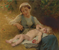 Léon Bazile Perrault Fast asleep 1896 Fine Art Print
