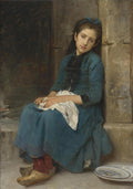Léon Bazile Perrault Pensive girl (Innocence) 1904 Fine Art Print