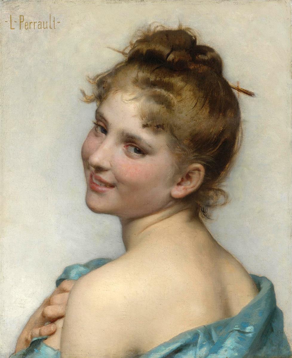 Léon Bazile Perrault A young beauty 1882 Fine Art Print