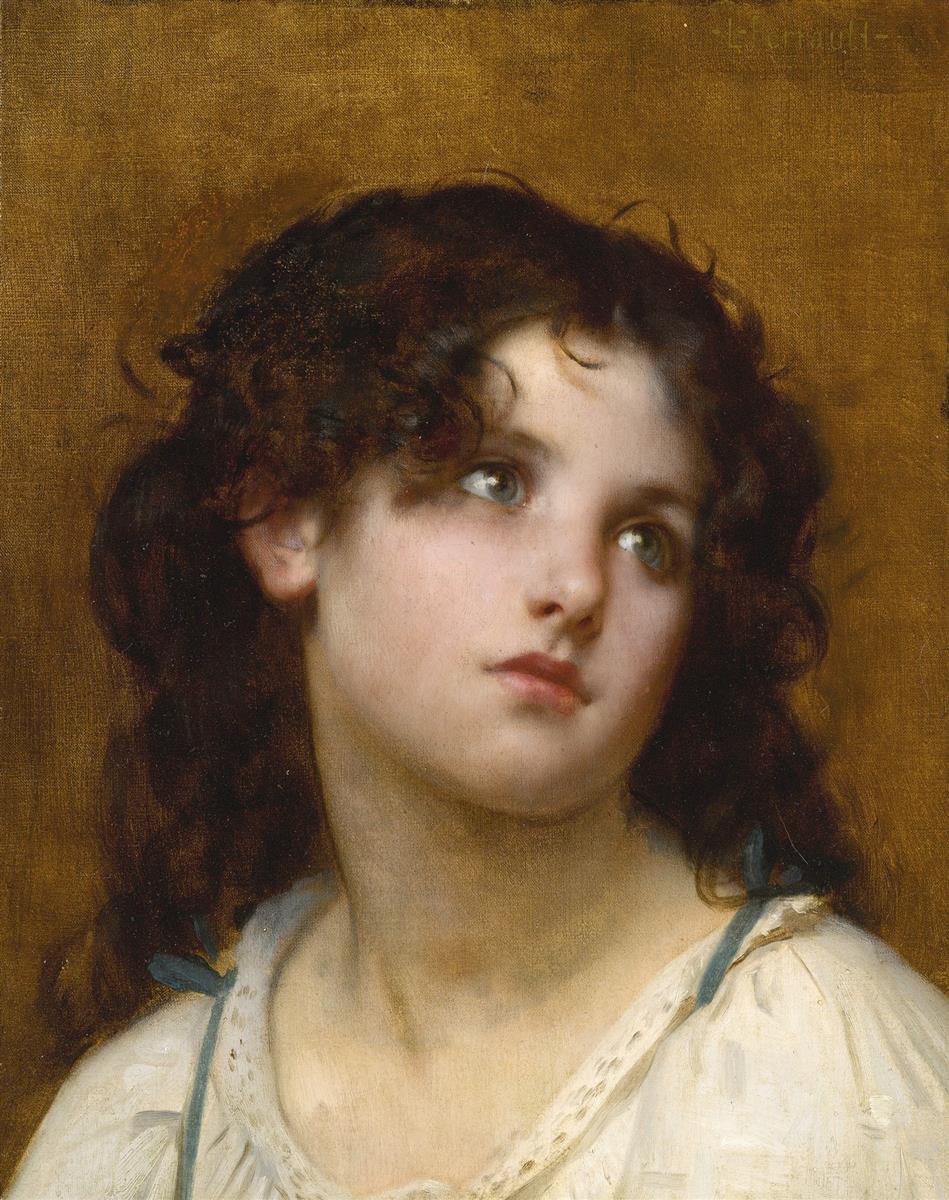 Léon Bazile Perrault Portrait of a young child 1882 Fine Art Print
