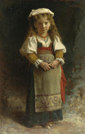 Léon Bazile Perrault Portrait of a young girl 1874 Fine Art Print