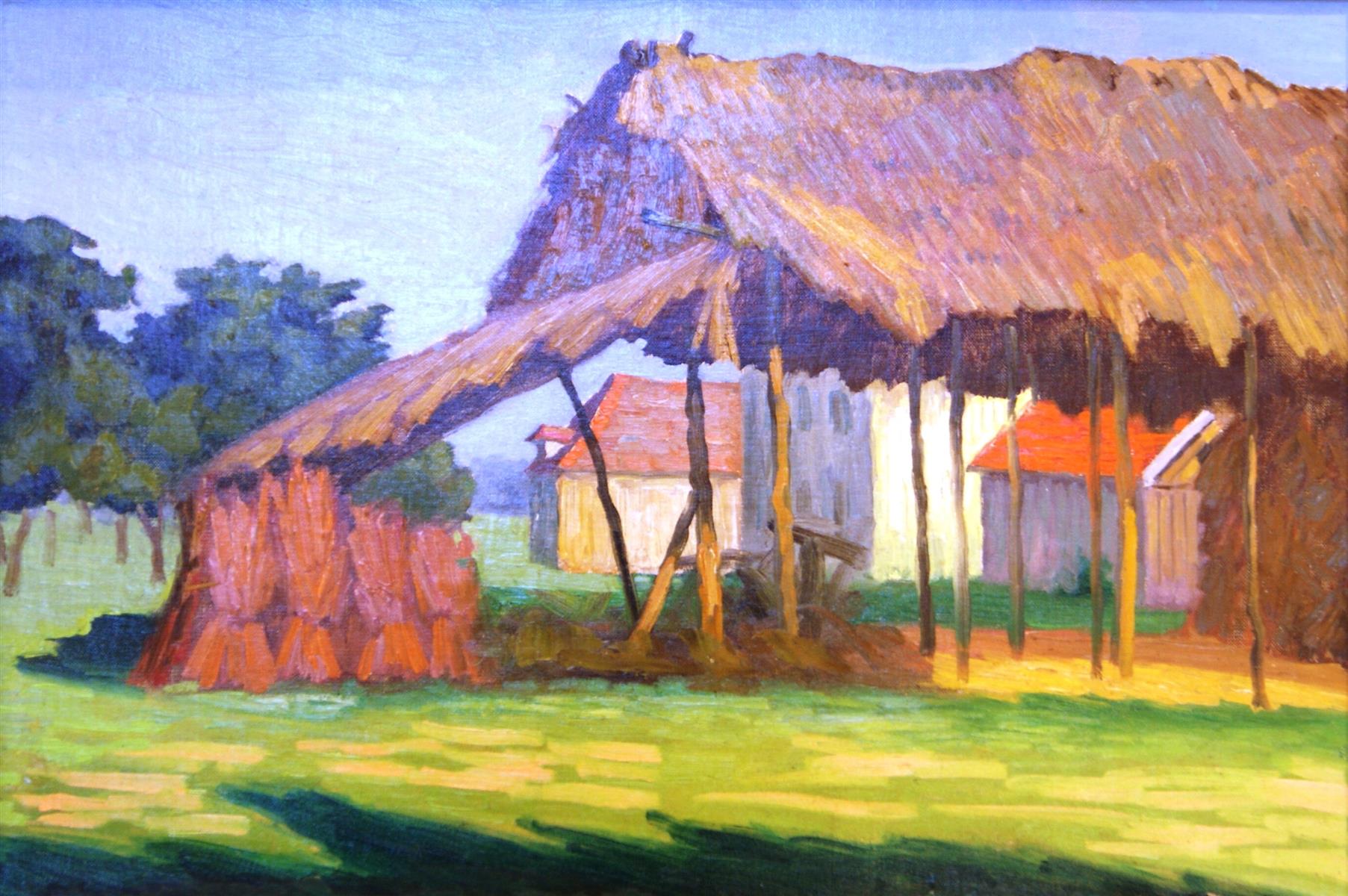 Léo Gausson The Thatched-Roofed Shed 1889 Fine Art Print