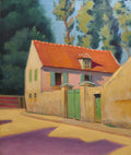 Léo Gausson La Cour de la Gourdine 1890 Fine Art Print