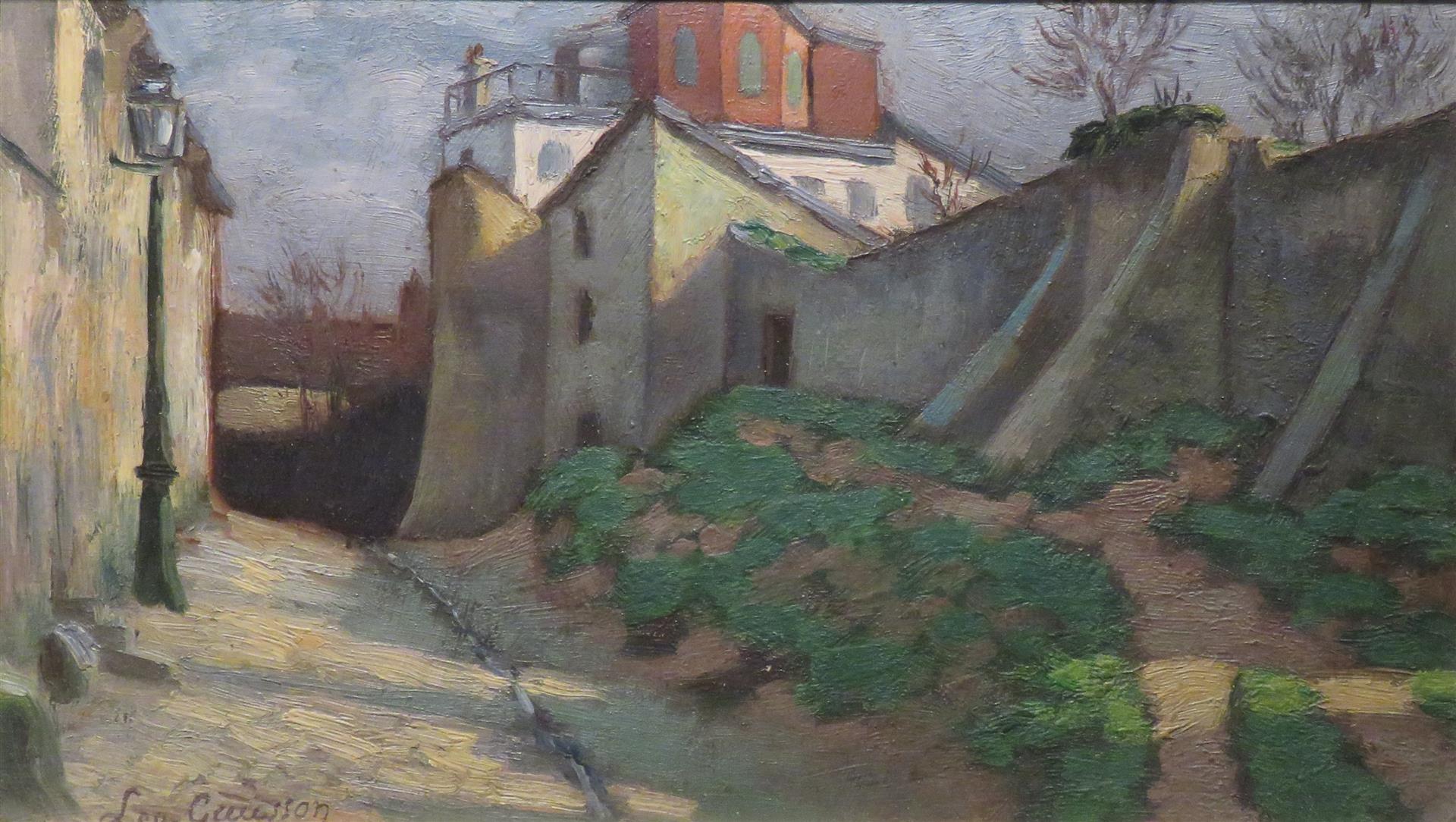 Léo Gausson La Rue Cortot à Montmartre 1884 Fine Art Print
