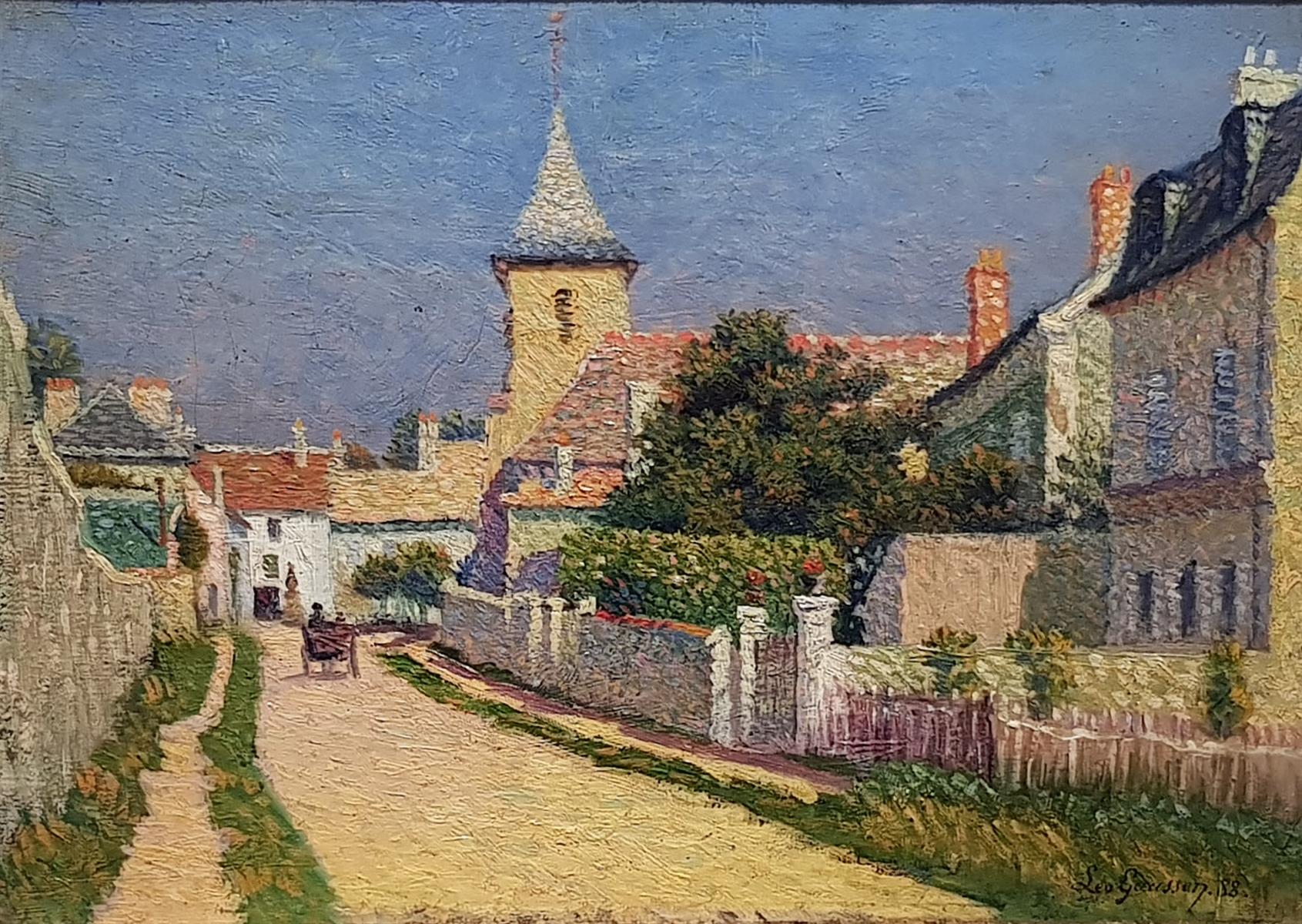 Léo Gausson Rue de Moustier à Thorigny 1888 Fine Art Print