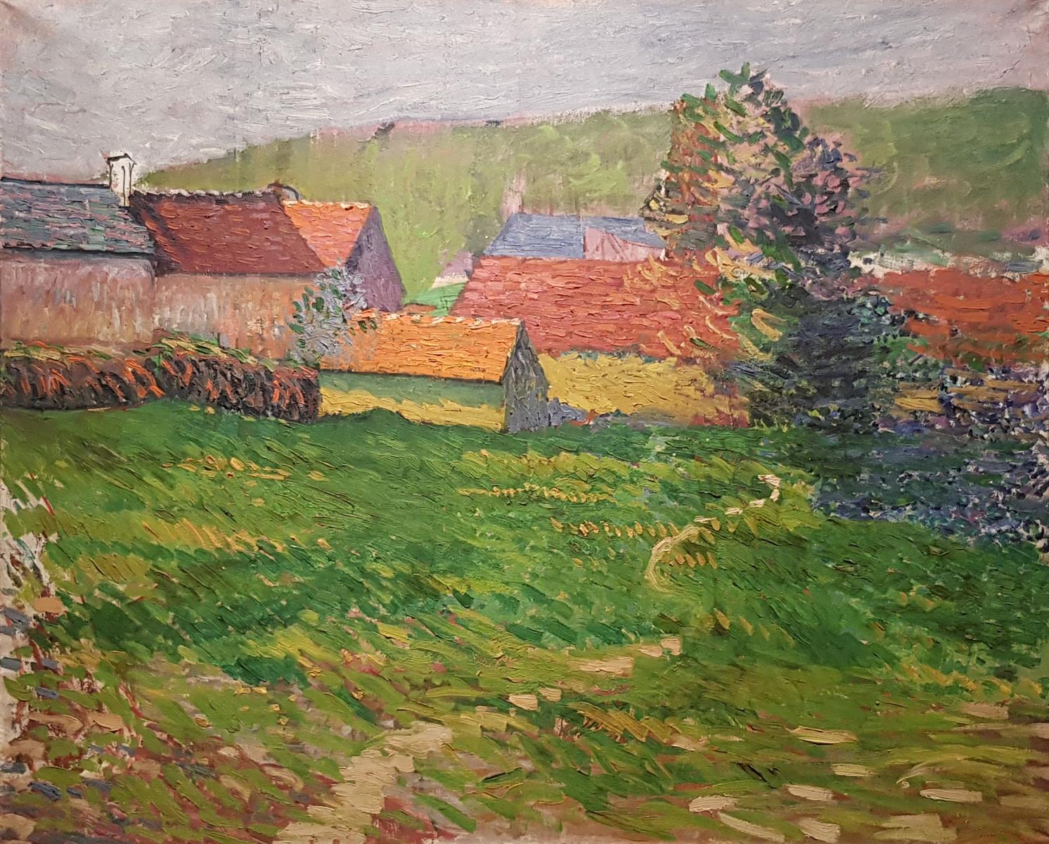 Léo Gausson Le Sentier près des maisons 1895 Fine Art Print