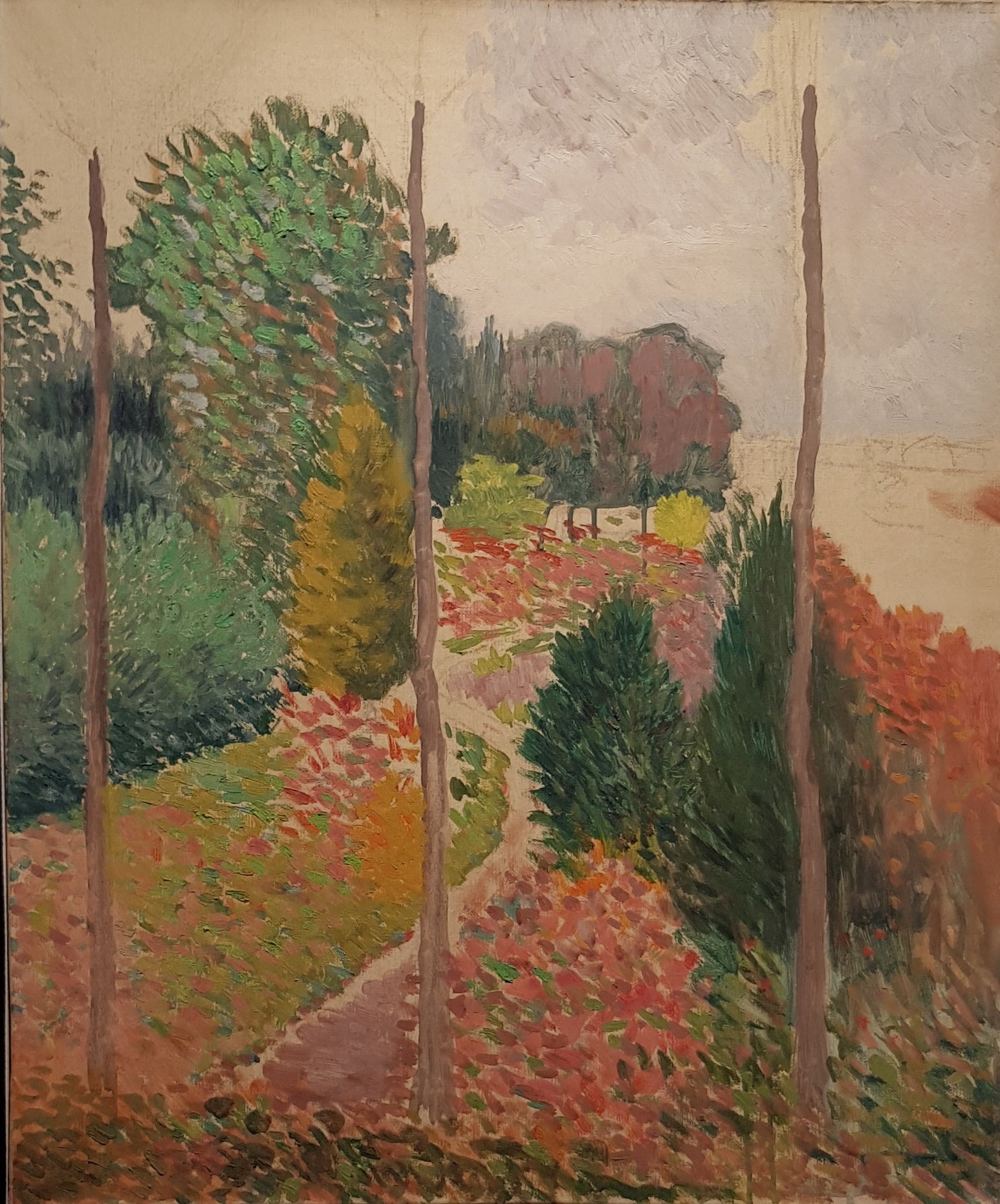 Léo Gausson Le Sentier sous les arbres 1895 Fine Art Print