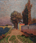 Léo Gausson Bord de Marne et pont de pierre à Lagny 1890 Fine Art Print