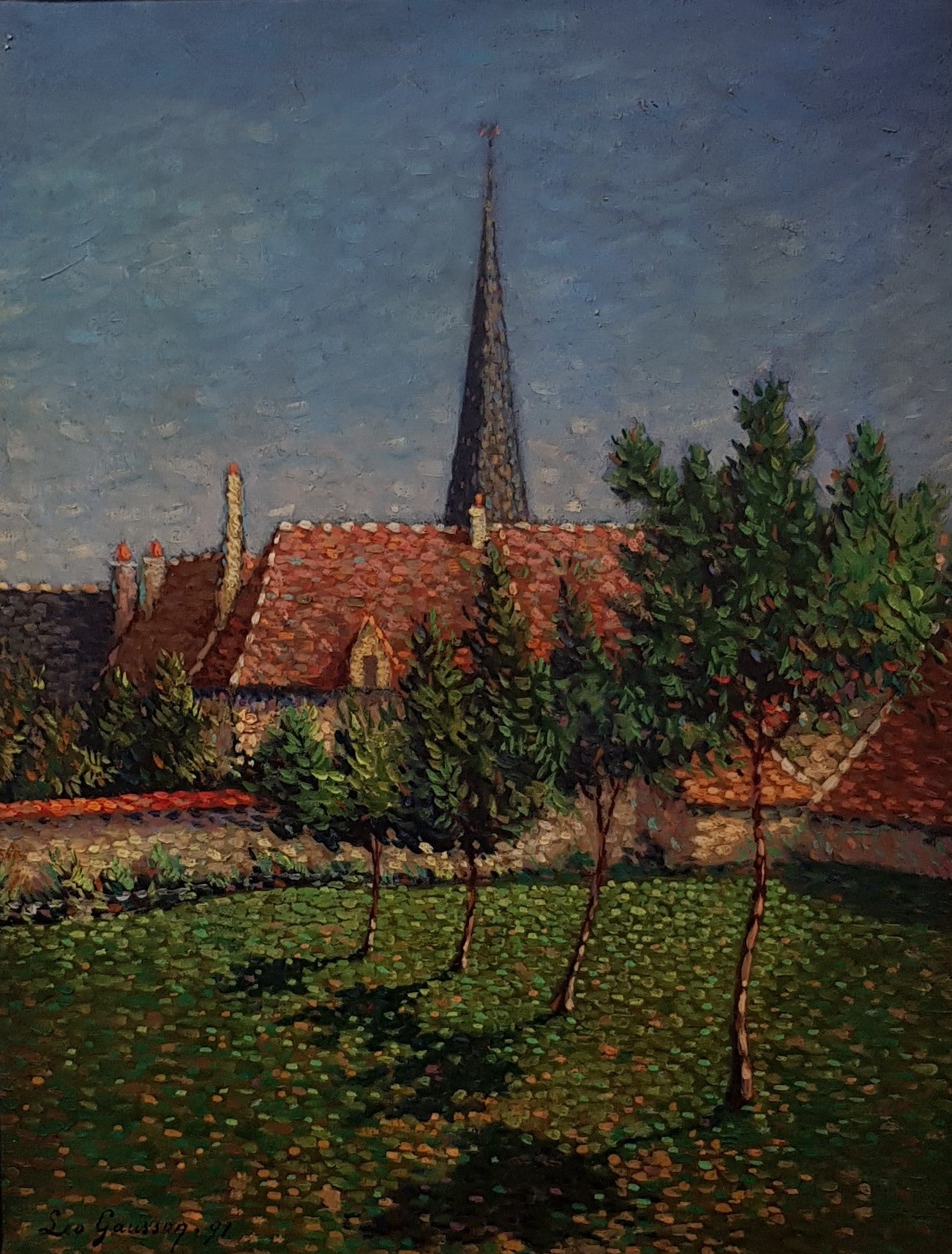 Léo Gausson Le clocher d'Eragny 1891 Fine Art Print
