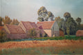 Léo Gausson Ferme et champs de blé à Gouvernes 1910 Fine Art Print