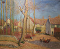 Léo Gausson Cour de ferme 1891 Fine Art Print