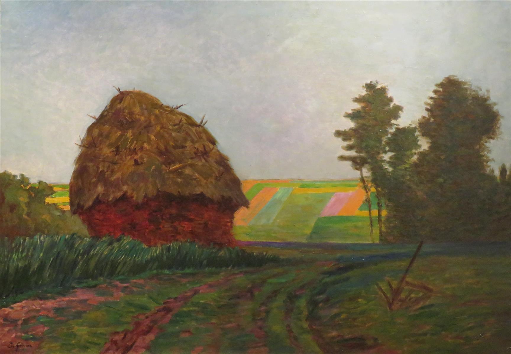 Léo Gausson Meule de foin 1895 Fine Art Print