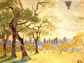Léo Gausson Paysage aux arbres 1888 Fine Art Print