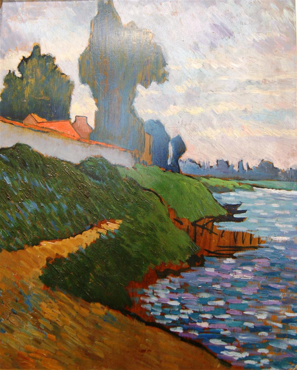 Léo Gausson Bord de Marne à Lagny 1890 Fine Art Print