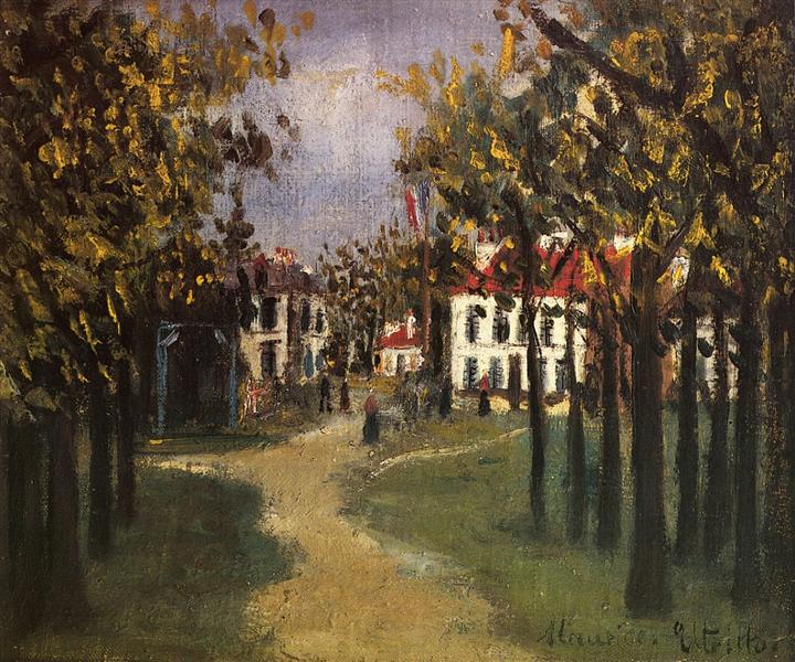 Maurice Utrillo La Butte Pinson 1908 Fine Art Print