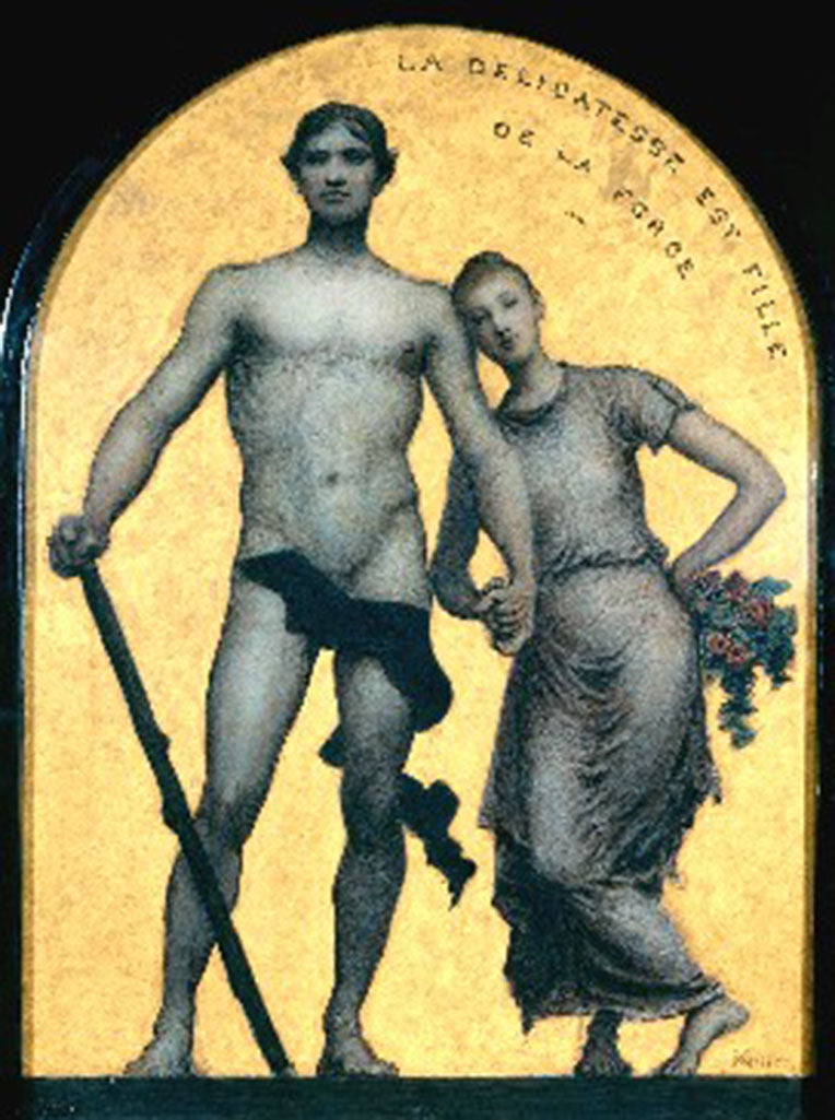Xavier Mellery The Tenderness is The Daughter Of The Force 1890 Fine Art Print
