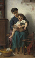 William-Adolphe Bouguereau The Big Sister 1877 Fine Art Print