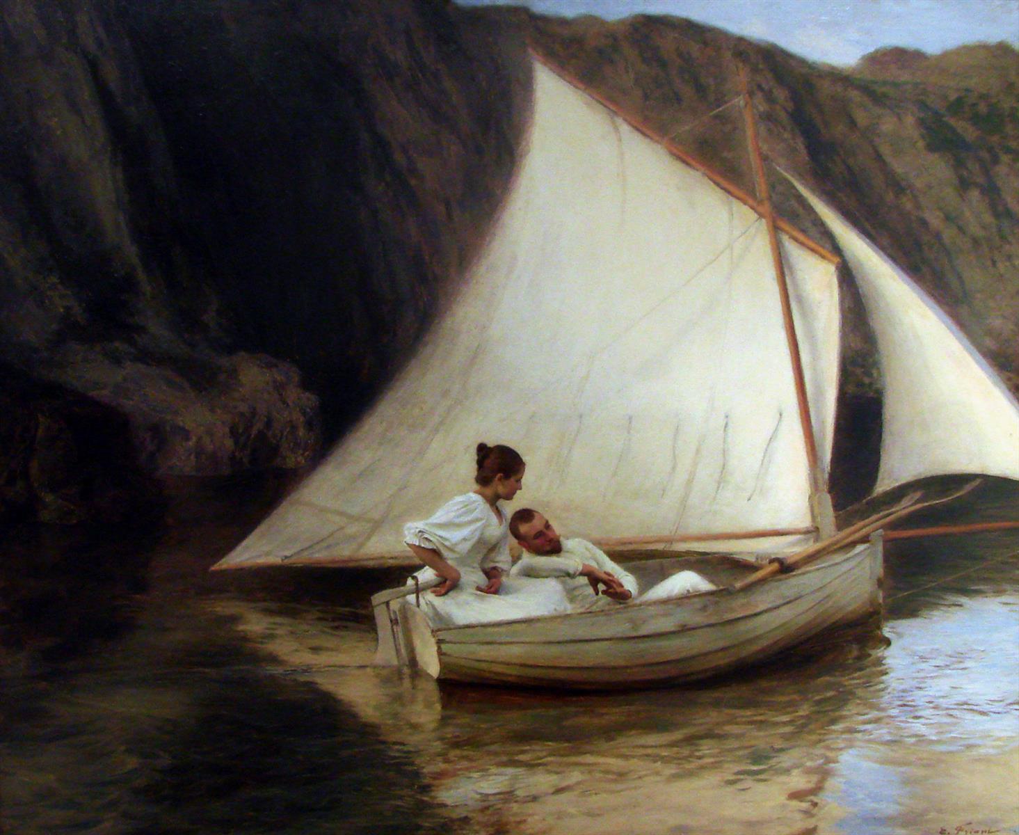 Émile Friant The Small Boat 1895 Fine Art Print