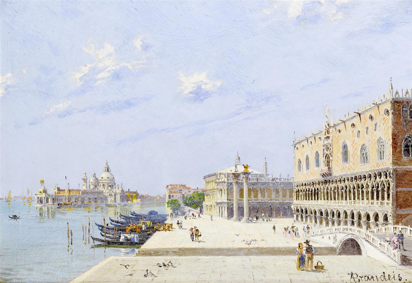 Antonietta Brandeis La Piazzetta, Palazzo Ducale, Venezia 1931 Fine Art Print