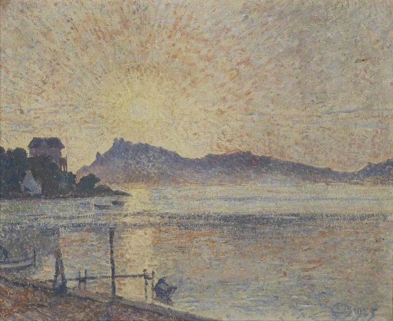 Lucien Pissarro La Pointe De Cougoussa, Sunset 1925 Fine Art Print
