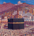 Nasreddine Dinet Prayer Around The Sacred Temple 1914 Fine Art Print