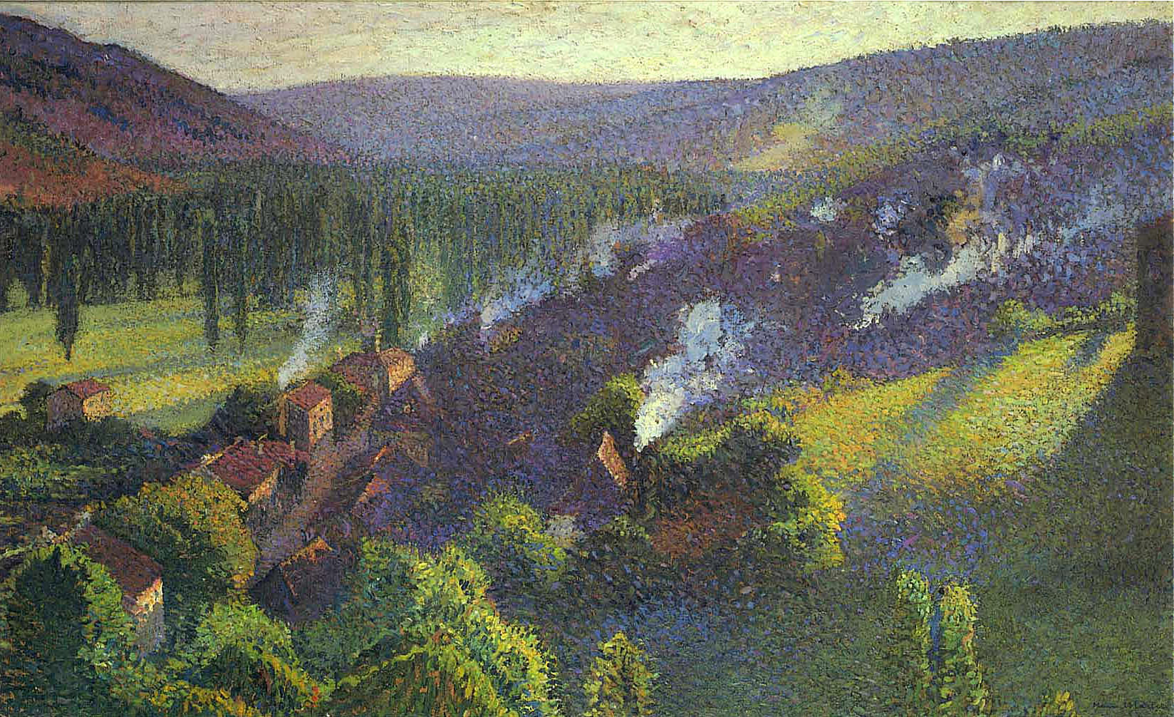 Henri Martin Labastide du Vert in the Lot 1920 Fine Art Print