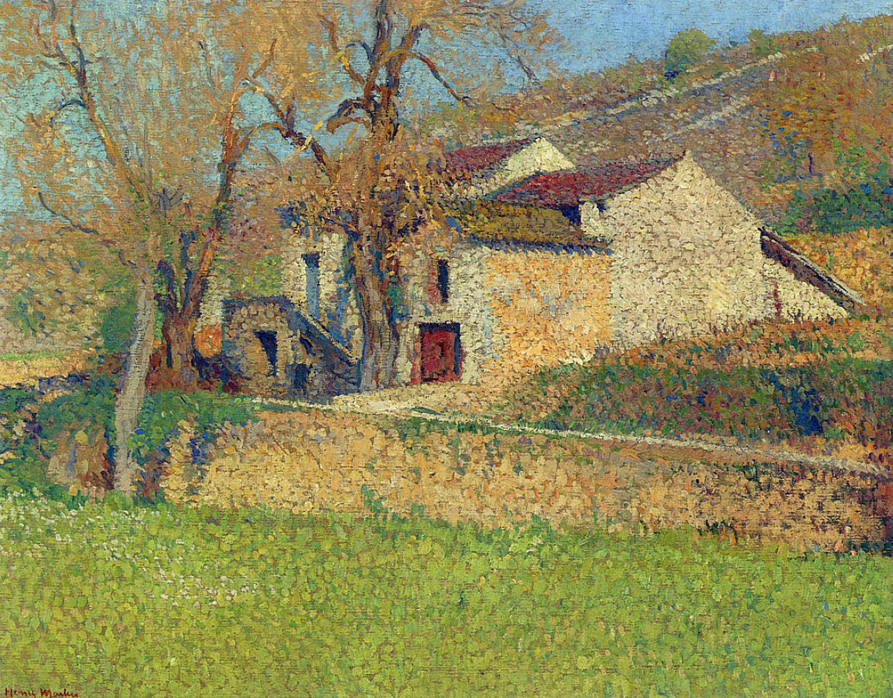 Henri Martin Labastide farmhouse near Labastide du Vert 1921 Fine Art Print