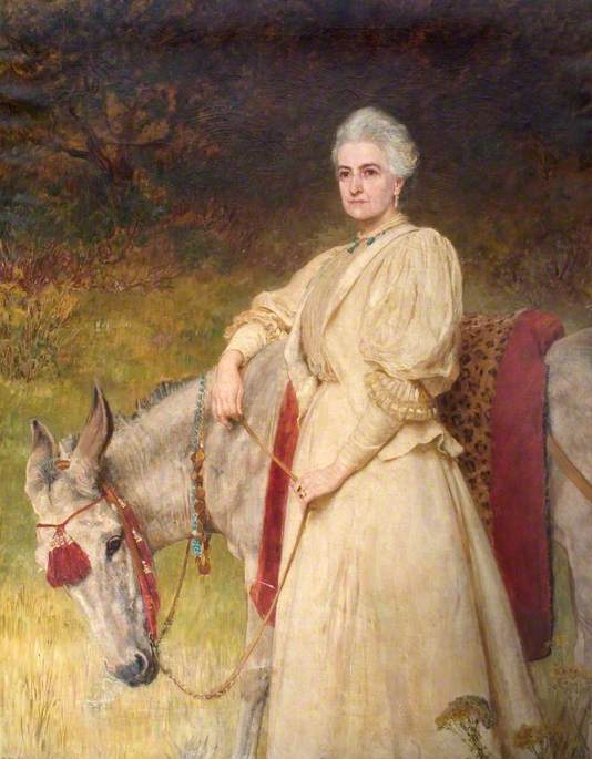 Briton Riviere Lady Harriet Sarah Wantage 1897 Fine Art Print
