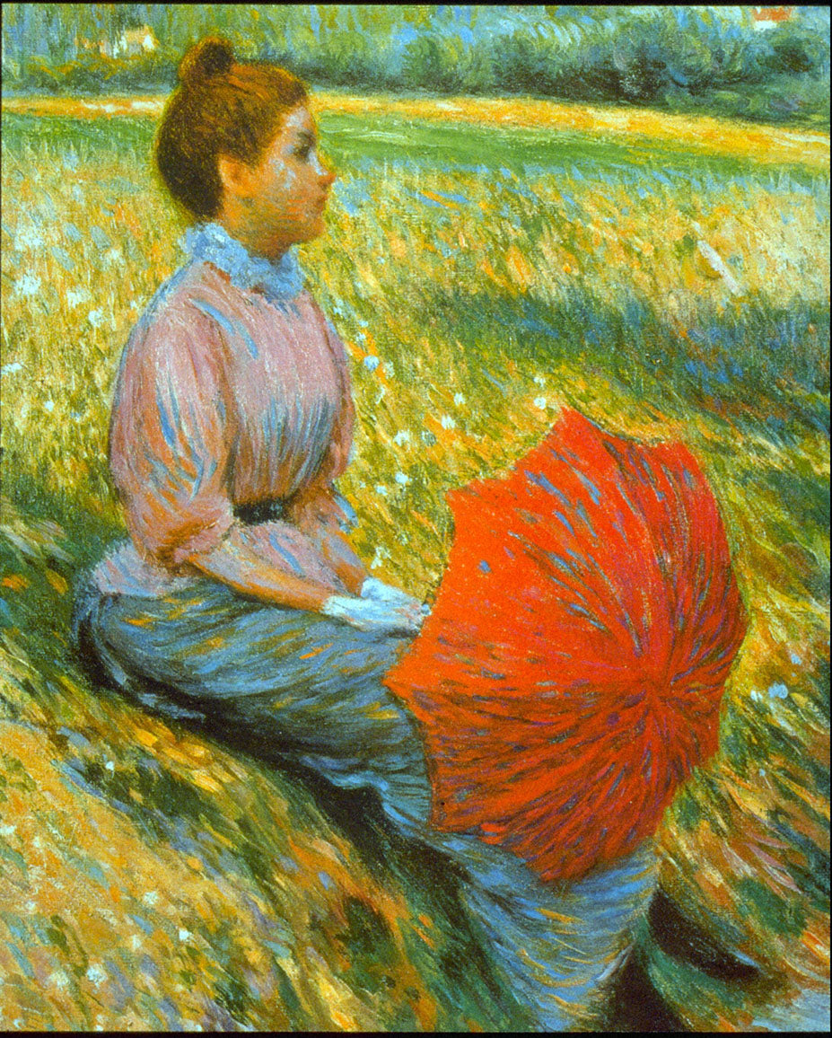 Federico Zandomeneghi Lady in a Meadow 1893 Fine Art Print