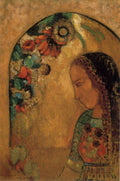 Odilon Redon Lady of the Flowers 1895 Fine Art Print