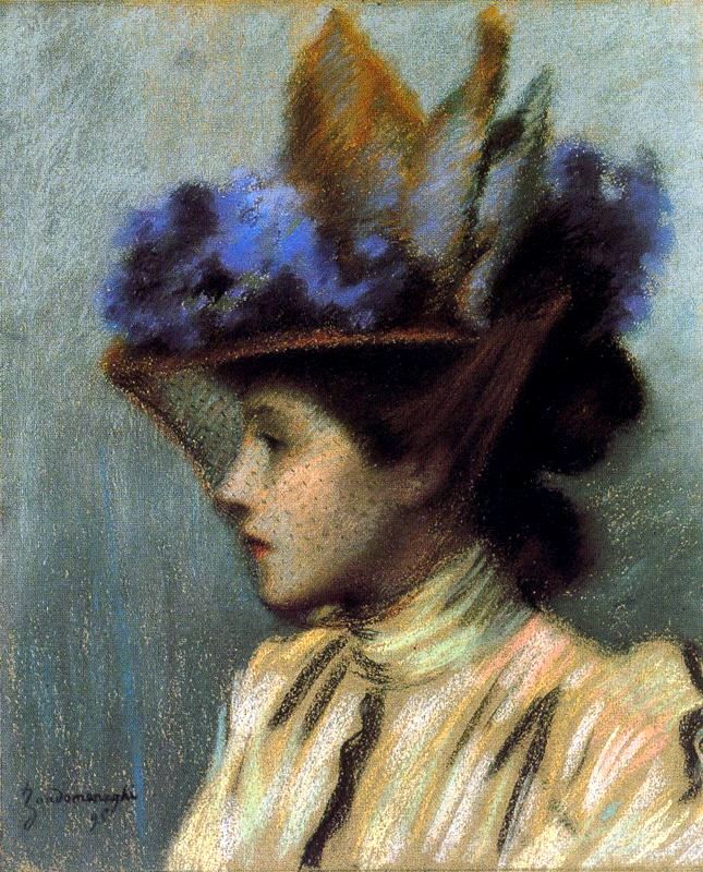 Federico Zandomeneghi Lady with a Hat 1895 Fine Art Print