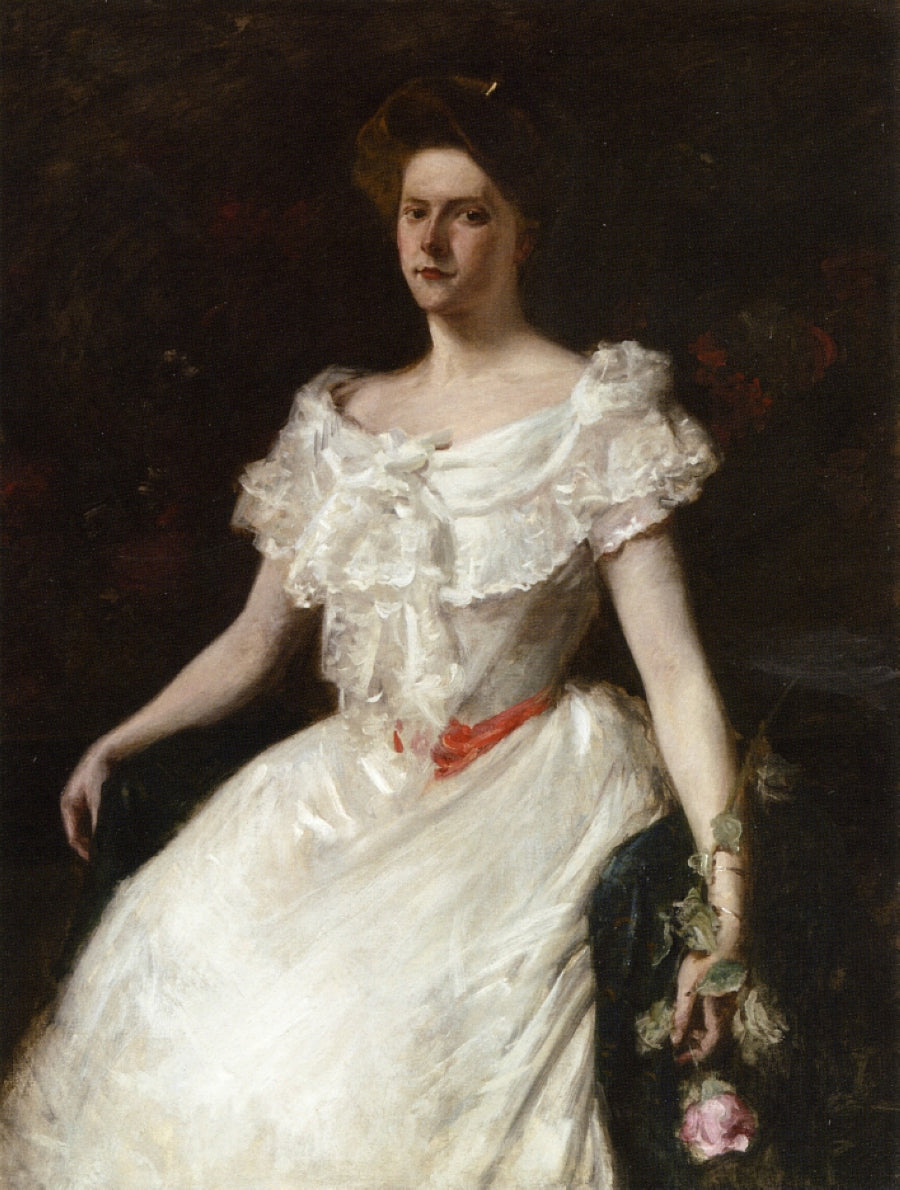 William Merritt Chase Lady with a Rose 1901 Fine Art Print