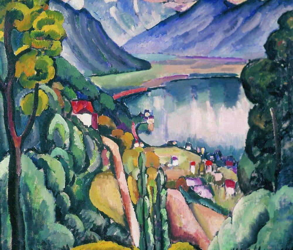 Ilya Mashkov Lake Geneva 1914 Fine Art Print
