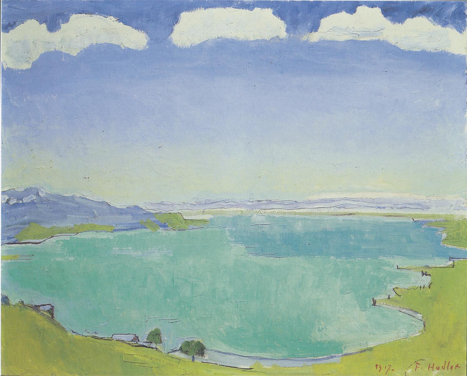Ferdinand Hodler Lake Geneva from the Caux 1917 Fine Art Print