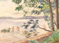 Pyotr Konchalovsky Lake Hepoyarvi, Bathing 1951 Fine Art Print