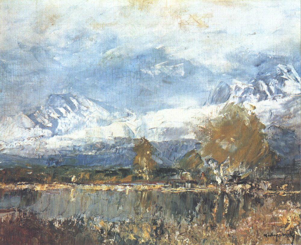 Laszlo Mednyanszky Lake in the Mountains 1899 Fine Art Print