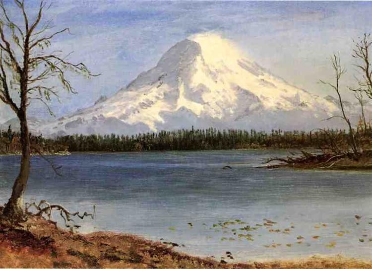 Albert Bierstadt Lake in the Rockies 1855 Fine Art Print