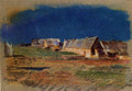 Odilon Redon Landscape in Brittany, Peyrelebade 1880 Fine Art Print