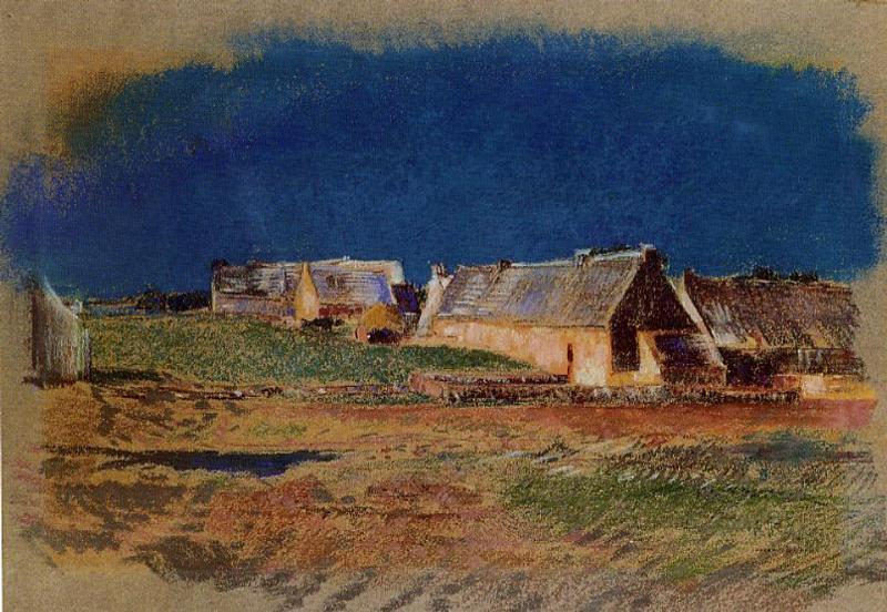 Odilon Redon Landscape in Brittany, Peyrelebade 1880 Fine Art Print
