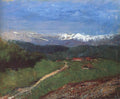 Laszlo Mednyanszky Landscape in the Alps (View from the Rax) 1900 Fine Art Print